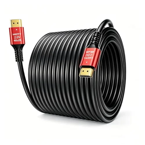 SROMGEE 4K Long HDMI Cable 50FT, in-Wall CL3 Rated HDMI 2.0 Cable 50 Foot