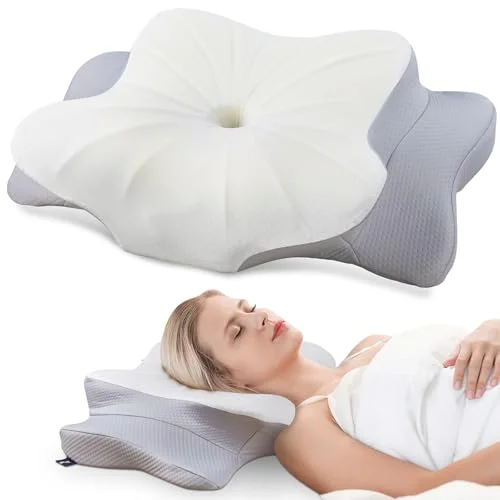DONAMA Cervical Pillow for Neck Pain, Ergonomic Memory Foam Contour Pillow