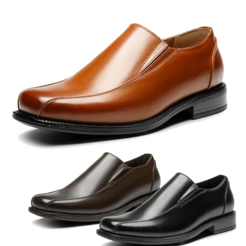 Men Dress Loafer Slip On Square Toe Driving Casual Shoes Available in Sizes 6.5 Through 15
