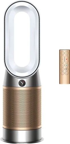 Dyson Purifier Hot+Cool HP2 De-NOx Air Purifier, Heater, and Fan in White and Gold Finish