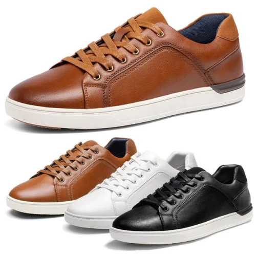 Men's Casual Sneakers Skate Shoes with Slip-resistant Rubber Soles Available in Sizes 6.5 to 15