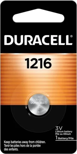 Duracell CR1216, DL1216, 1216 Lithium Battery with Expiration Date of 3/2032