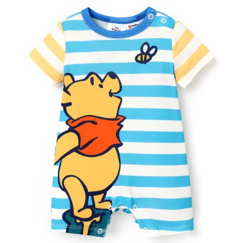 Disney Winnie The Pooh Baby Boys Girls Romper Jumpsuit Stripes Outfits Newborn Infant Size 0/3-18M