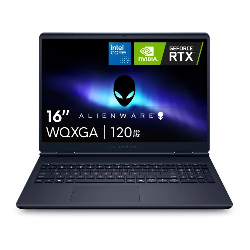 Alienware Aurora 16" WQXGA 120Hz Gaming Laptop, Intel Core 7-240H, NVIDIA RTX 5050, 16GB RAM, 512GB