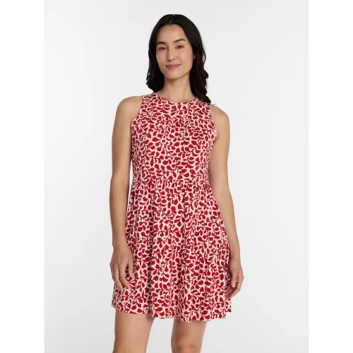 Time and Tru Women's and Women's Plus Sleeveless Tiered Mini Dress, Available in Sizes XS-4X
