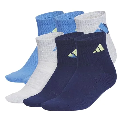 adidas Kids Superlite Quarter Ankle Socks 6 Pairs