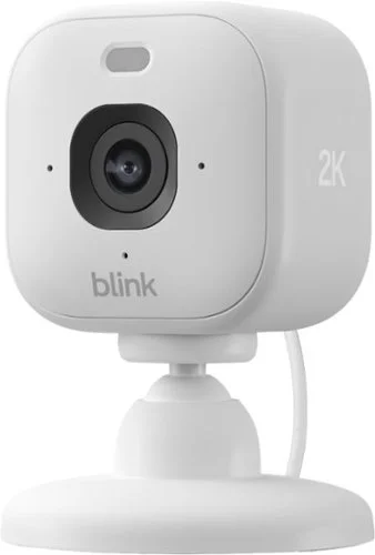 Blink Mini 2K+ Compact Plug-in Security Camera with 2K Video Resolution and Color Night Vision