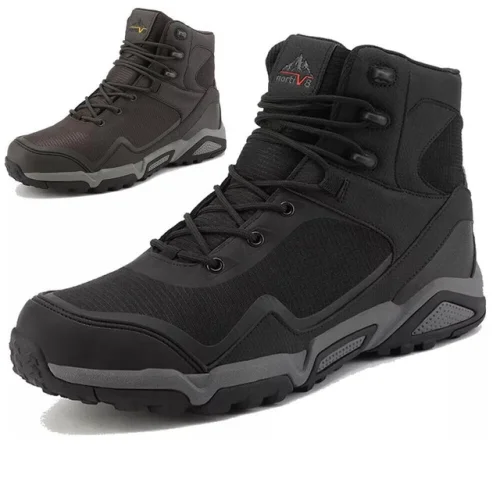 NORTIV8 Men's Waterproof Hiking Boots Trekking Work Outdoor Slip Resistant Shoes