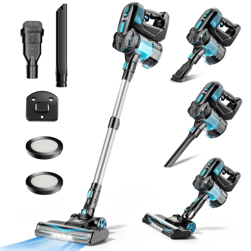 INSE V770 Cordless 6-in-1 Lightweight Stick Vacuum for Hardwood Floors, Carpets, and Pet Hair