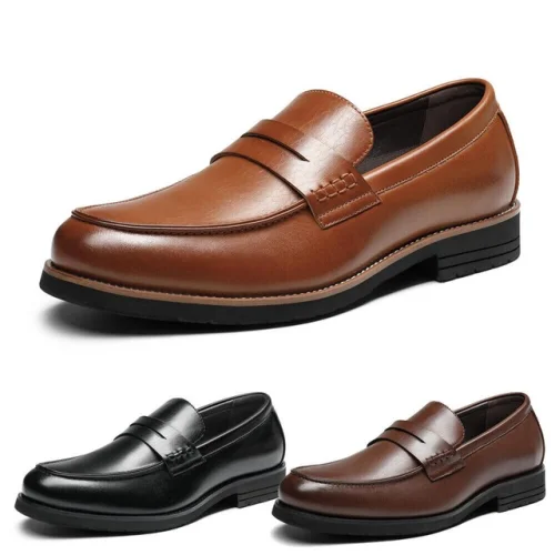 Men Loafer Shoes Dress Shoes Slip-on Penny Business Formal Shoes