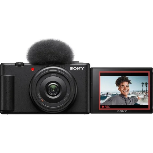 Sony ZV-1F Vlog Camera for Content Creators and Vloggers in Black, Model ZV-1F/B