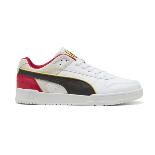 PUMA Scuderia Ferrari Rbd Game Low Lace Up Mens White Sneakers Casual Shoes 308