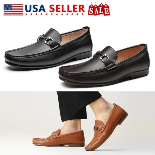 Men's Loafers Shoes Penny Driving Dress Slip On Casual Loafer Shoes US