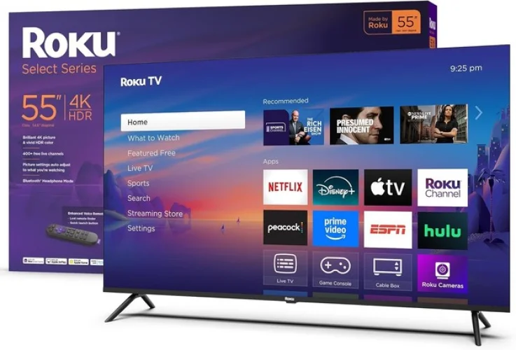 Roku 55 inch Class Select Series 4K LED Smart Roku TV (2025) (Refurbished)
