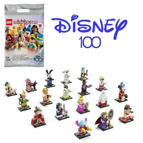 LEGO Disney 100th Anniversary Series 3 Minifigures 71038 - Complete Set of 18 Sealed Minifigures