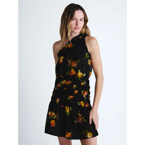 Scoop Women's and Women's Plus Smocked Ruffle Mini Dress, Available in Sizes XS through 4X