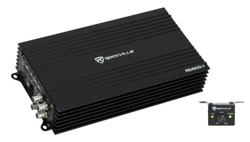 Rockville RD600.1 600w RMS at 1 Ohm (2400w Peak) Mono Amplifier Car Audio Amp