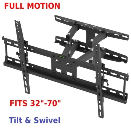 Full Motion TV Wall Mount Swivel Bracket for 32 to 70 Inch Televisions