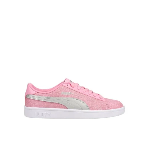 PUMA Smash V2 Glitz Glam Glitter Youth Girls Pink Sneakers Casual Shoes Model Number 367377-