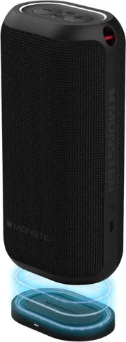 Monster DNA MAX Portable Bluetooth Speaker with Qi Wireless Charging - Black