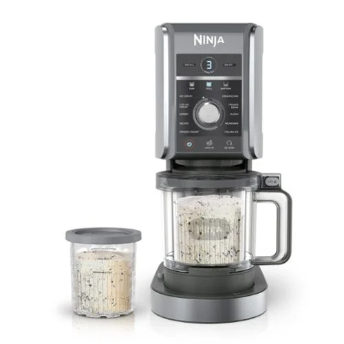 Ninja CREAMi Deluxe 11-in-1 Ice Cream and Frozen Treat Maker with XL 24oz Pints in Silver Finish