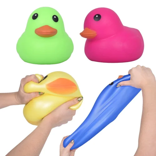 Toymendous Laffy Quacks Jumbo Squishy Ducks Stress Squeeze Balls for Children Ages 3 and Up