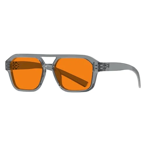 Eyekepper Amber Blue Light Blocking Glasses with Orange Tinted Lenses for Men and Women