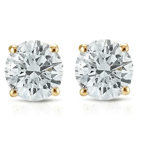 1/2ct Diamond Studs 14K Yellow Gold