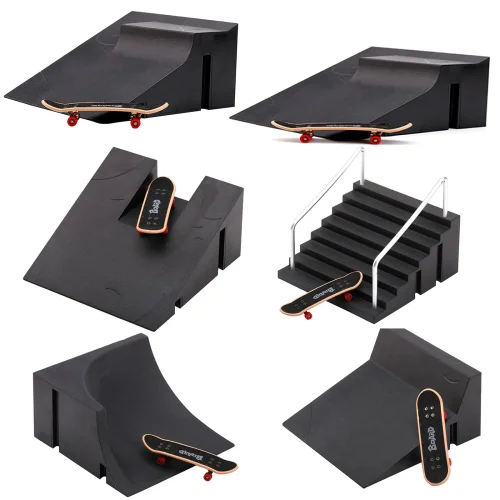 Professional Finger Skateboard Training Kit with Ramp for Coordination and Skill Development