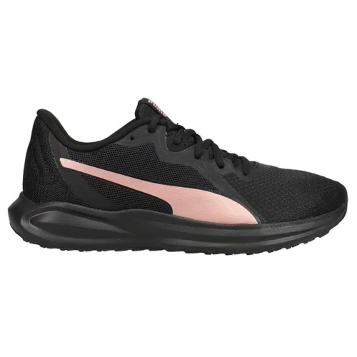 PUMA Twitch Runner Women's Black and Pink Athletic Running Sneakers Shoes 37755806
