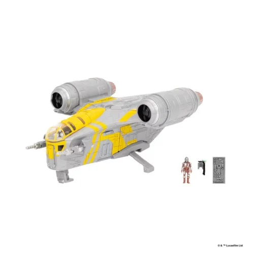 9pc Star Wars Micro Galaxy Squadron Vehicle & 2 Figures - Action Blast Effects