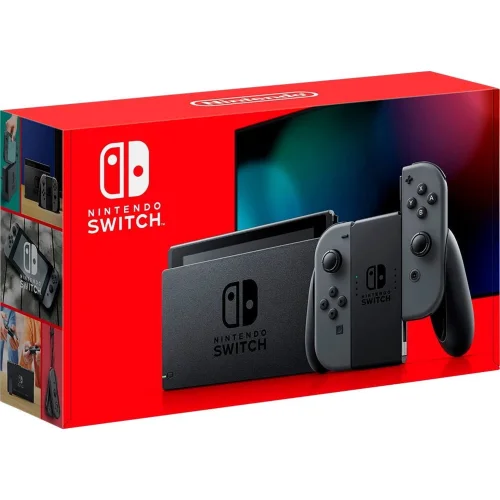 Nintendo Switch Console with Gray Joy-Con Controllers Model HAC-001(-01) Handheld Gaming System