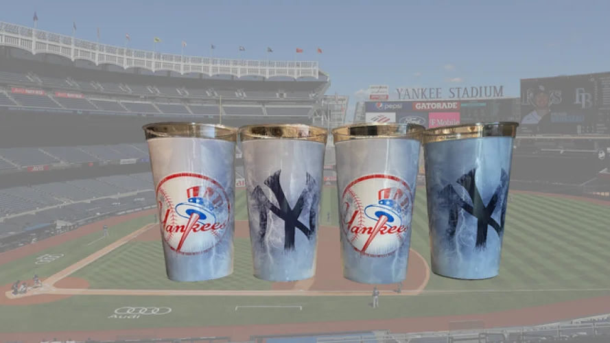 4-Pack 32oz NY Yankees Yankee Stadium 2025 Collectible Souvenir Soda Cups