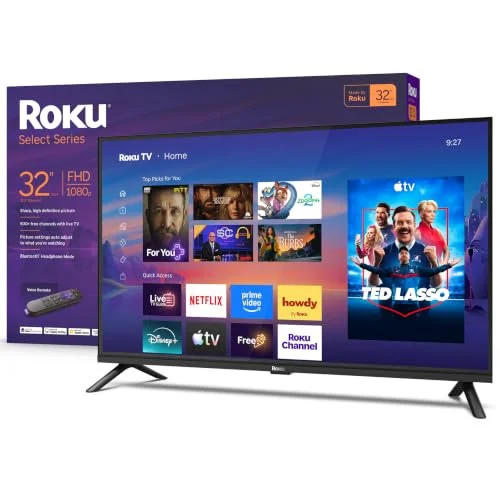 Roku 32-Inch Select Series Smart TV 2026 1080p Full HD Flat Screen Television with Voice Remote