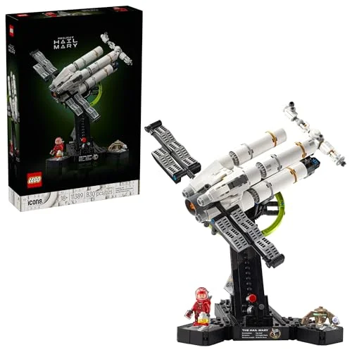 LEGO Icons Project Hail Mary 11389 Microscale Spacecraft Model Building Kit for Adults