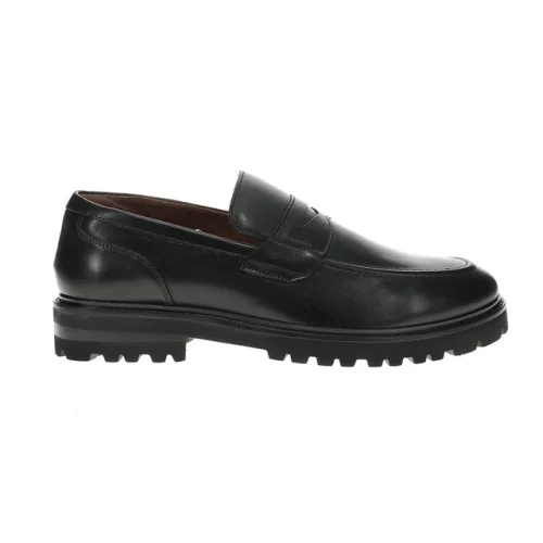 Stacy Adams Hayes Moc Toe Penny Slip On Dress Loafers Mens Black Dress Shoes 257