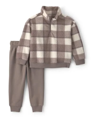 Carter's Boy 2-Piece Pant Set, Grey Check, 12M