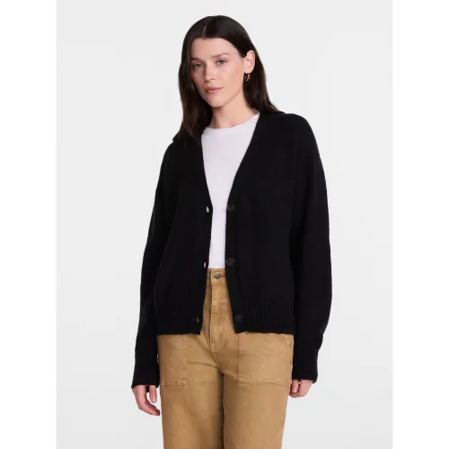 Scenario Women's Button Front Lightweight Cardigan, Available in Sizes XS through XXXL