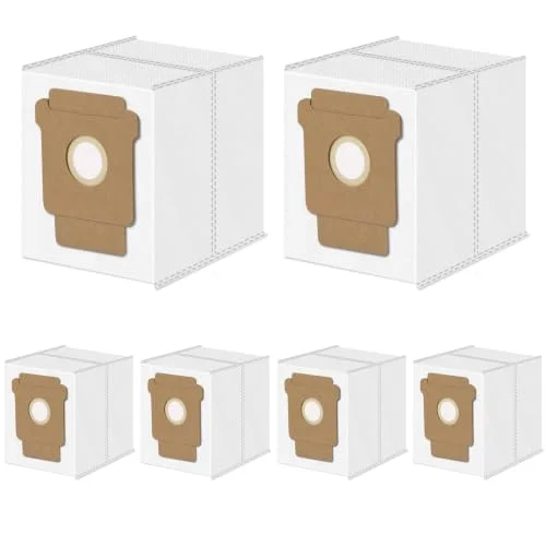 6 Pack Replacement Vacuum Bags Compatible with iRobot Roomba Essential, 100, 1000, 400, 500, 700 Series