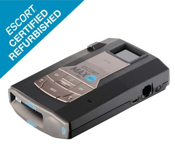 ESCORT MAX 360c Certified Refurbished Laser Radar Detector with WiFi, Bluetooth, and 360&deg; Coverage