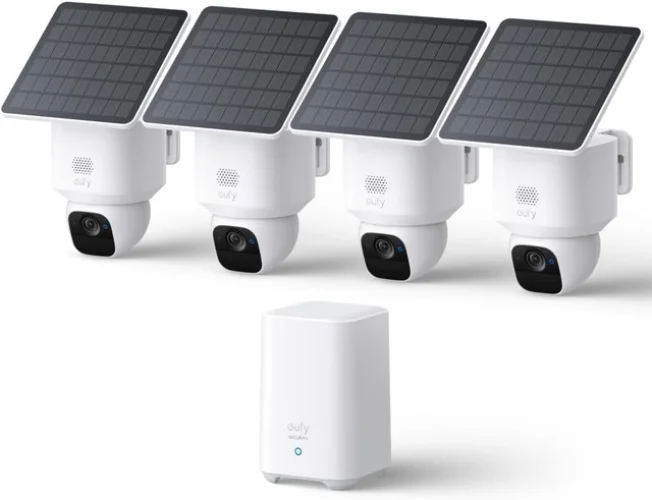 eufy SoloCam E30 Security Cameras Wireless Outdoor Solar Camera Kit 2K 360&deg; Pan