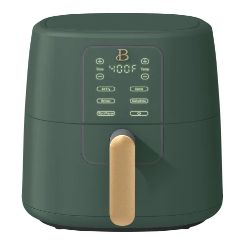 Beautiful 6 Qt Air Fryer with TurboCrisp Technology, EverGood Ceramic Nonstick Coating, Thyme Green by Drew Barrymore