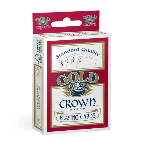 Gold Crown Quality Paper Standard Poker Playing Cards by Great Time Games Walmart Exclusive