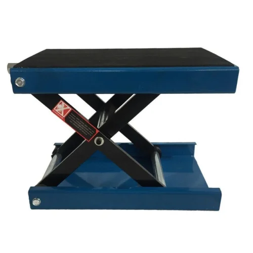 1100LB 9" Wide Deck Motorcycle Center Scissor Lift Jack Hoist Stand for Bikes and ATVs