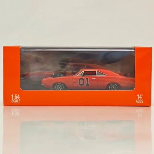 1:64 Mini Forge 1969 Chargr General Lee with 1600 HP Twin-Turbo LS Diecast Red Model Car