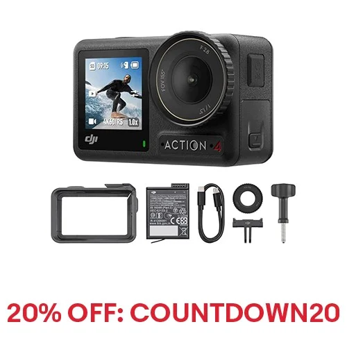 DJI Osmo Action 4 Essential Combo 4K Action Camera
