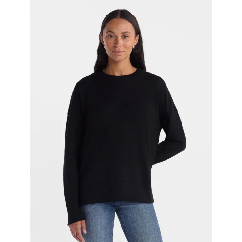 Time and Tru Women's and Women's Plus Crewneck Sweatshirt with Long Sleeves, Sizes XS-4X