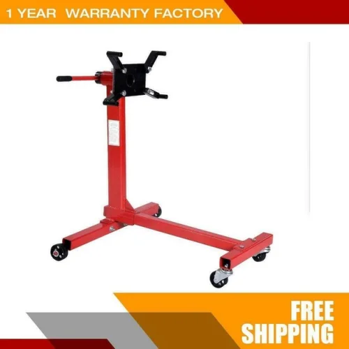 Pittsburgh Automotive Engine Motor Stand with 1000 lbs Capacity Rotary Steel Construction 4 Legs