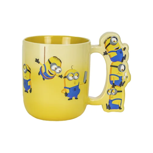 Zak Designs 15oz Ceramics Sculpted Handle Mug - Minions