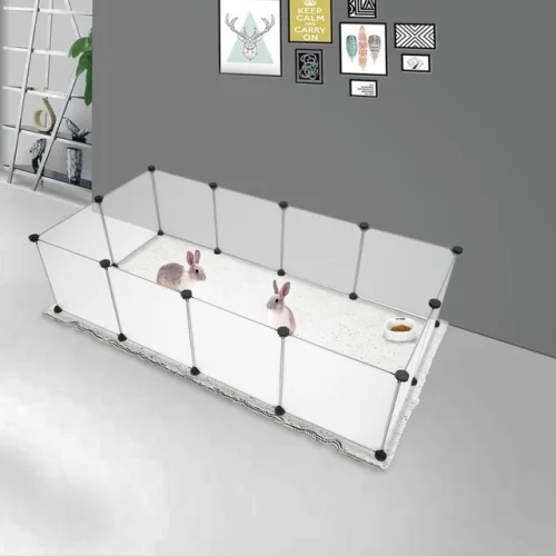 Portable Metal Small Dog Playpen Crate Fence Pet Puppy Play Pen Exercise Cage